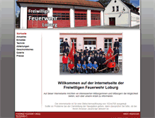 Tablet Screenshot of feuerwehr.loburg.net